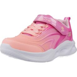Buty SKECHERS SOLA GLOW Rose. Czerwone buty trekkingowe Skechers, bez wzorów, z syntetyku, bez zapięcia. Za 216.99 zł.