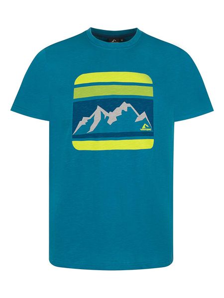 Westfjord Koszulka funkcyjna "Reykir" w kolorze turkusowym rozmiar: XXL. Niebieskie t-shirty sportowe Westfjord, bez wzorów, z bawełny, bez ramiączek, outdoorowe. Za 85.38 zł.