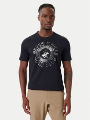 Beverly Hills Polo Club T-Shirt M1342 Granatowy Regular Fit. Niebieskie koszulki polo Beverly Hills Polo Club, l, bez wzorów, z bawełny, bez kołnierzyka, bez ramiączek. Za 199.99 zł.