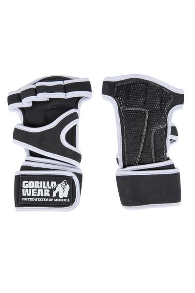 Yuma Rękawiczki do podnoszenia ciężarów - Czarny/Biały. Białe rękawiczki GORILLA WEAR, bez wzorów, z poliesteru. Za 125.00 zł.