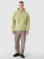 4F Spodnie casual cargo męskie 4F x Robert Lewandowski - khaki S. Brązowe spodnie materiałowe 4F, na co dzień, l, bez wzorów, z bawełny, casualowe. W wyprzedaży za 139.99 zł.