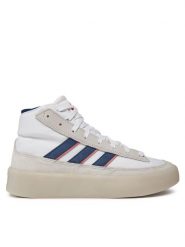 Adidas Sneakersy Znsored High IF6556 Biały. Białe buty sportowe casual Adidas, bez wzorów, z materiału, bez zapięcia. Za 449.99 zł.