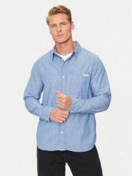 Calvin Klein Jeans Koszula J30J326676 Niebieski Regular Fit. Niebieskie koszule Calvin Klein Jeans, m, bez wzorów, z bawełny, bez kołnierzyka, bez ramiączek. Za 219.99 zł.