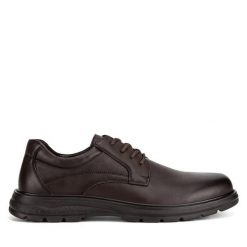 Półbuty Sergio Bardi. Brązowe eleganckie półbuty Sergio Bardi, bez wzorów, bez obcasa, bez zapięcia. Za 239.00 zł.