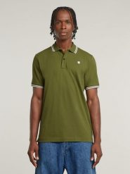 G-Star Koszulka polo w kolorze khaki rozmiar: XXL. Brązowe koszulki polo G-Star, xxl, bez wzorów, bez kołnierzyka, bez ramiączek. Za 139.20 zł.