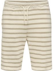 ONLY & SONS Szorty dresowe "Ian" w kolorze beżowo-kremowym rozmiar: L. Brązowe krótkie spodenki sportowe Only & Sons, l, bez wzorów, z bawełny. Za 66.00 zł.