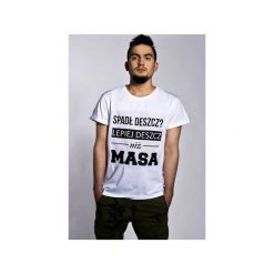 Koszulka Masa. Białe t-shirty Łap nas, m, bez wzorów, bez kołnierzyka, bez ramiączek. Za 89.00 zł.