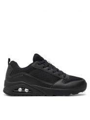 Skechers Sneakersy Fastime 237016/BBK Czarny. Czarne buty sportowe casual Skechers, bez wzorów, ze skóry, bez zapięcia. Za 289.00 zł.