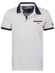 Geographical Norway Koszulka polo "Kingdom" w kolorze białym rozmiar: S. Białe koszulki polo Geographical Norway, s, bez wzorów, z bawełny, bez kołnierzyka, bez ramiączek. Za 92.86 zł.