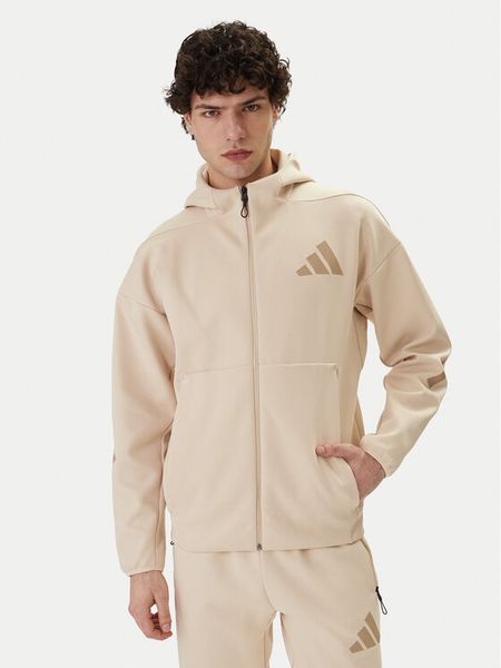 Adidas Bluza Z.N.E. KE4680 Beżowy Regular Fit. Brązowe bluzy Adidas, l, bez wzorów, z bawełny, bez kaptura. Za 478.99 zł.