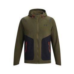 Męska kurtka dresowa Under Armour UNSTOPPABLE LC. Brązowe kurtki Under Armour, m, bez wzorów, z dresówki, bez kaptura. Za 495.15 zł.