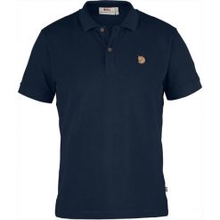 Koszulka Polo Męska Fjallraven Övik. Niebieskie koszulki polo Fjällräven, m, bez wzorów, bez kołnierzyka, bez ramiączek, trekkingowe. Za 449.00 zł.