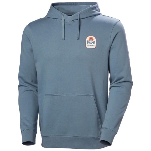 Bluza z kapturem Helly Hansen Massif Graphic. Niebieskie bluzy z kapturem Helly Hansen, s, bez wzorów, z bawełny, z kapturem. Za 392.00 zł.