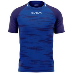 Koszulka sportowa Givova Pixel Royal-Blue 3XL. Niebieskie t-shirty sportowe Givova, bez wzorów, bez ramiączek, do piłki nożnej. Za 140.99 zł.