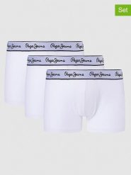 Pepe Jeans Bokserki (3 pary) w kolorze białym rozmiar: XL. Białe bokserki Pepe Jeans, xl, bez wzorów, z jeansu. Za 101.23 zł.
