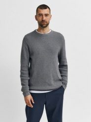 Selected Homme Sweter Rocks 16079776 Szary Regular Fit. Szare swetry rozpinane Selected Homme, m, bez wzorów, z bawełny, bez kołnierzyka, bez ramiączek. Za 169.99 zł.