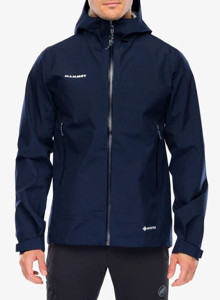 Kurtka w góry Mammut Crater Light HS Hooded Jacket. Niebieskie kurtki Mammut, l, bez wzorów, z gore-texu, bez kaptura. Za 1,616.95 zł.