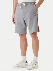 Aeronautica Militare Szorty sportowe 261BF0030UF00677 Szary Regular Fit. Szare krótkie spodenki sportowe Aeronautica Militare, m, bez wzorów, z bawełny. Za 399.99 zł.