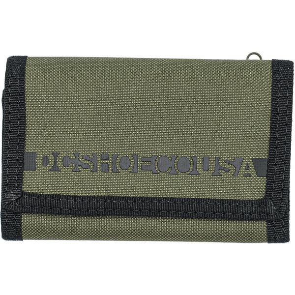 Portfel DC Shoes Ripstop Tri Fold. Zielone portfele DC Shoes, bez wzorów, z poliesteru. Za 190.00 zł.
