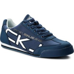 Sneakersy CALVIN KLEIN JEANS - Cale SE8454 Steel Blue. Niebieskie buty sportowe casual marki Calvin Klein Jeans, z jeansu. Za 519.90 zł.