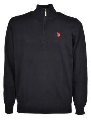 U.S. Polo Assn. Sweter w kolorze czarnym rozmiar: S. Czarne swetry nierozpinane U.S. Polo Assn., s, bez wzorów, z bawełny, bez kołnierzyka, bez ramiączek. Za 134.85 zł.
