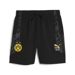 Męskie szorty podróżne KIDSUPER × BORUSSIA DORTMUND PUMA. Czarne szorty Puma, m, bez wzorów. Za 379.00 zł.
