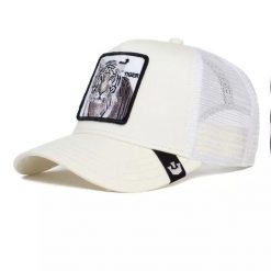 Czapka z daszkiem Goorin Bros. The White Tiger Trucker - 101-0392-WHI. Białe czapki z daszkiem Goorin Bros, bez wzorów. Za 158.99 zł.