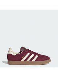 Adidas Półbuty Gazelle Czerwony. Czerwone eleganckie półbuty Adidas, bez wzorów, bez obcasa, bez zapięcia. Za 478.99 zł.