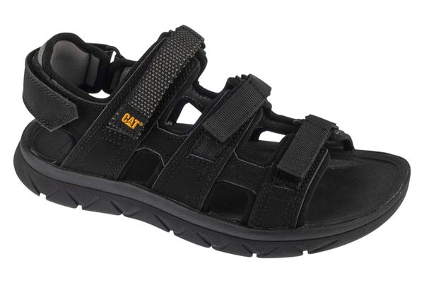 Sandały męskie, Cadent. Czarne sandały CATerpillar, z materiału, bez zapięcia. Za 449.99 zł.