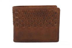 Stylowy portfel męski skórzany - Brązowy. Brązowe portfele Barberinis, bez wzorów, ze skóry. Za 139.90 zł.