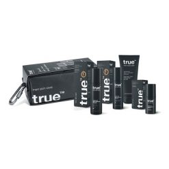 TRUE MEN SKIN CARE simple daily skin care routine with cosmetic bag Zestawy do pielęgnacji twarzy 1 ct. Kremy i balsamy TRUE MEN SKIN CARE. Za 490.00 zł.