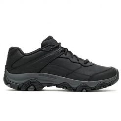 Buty do chodzenia męskie Merrell Moab Adventure 3. Czarne buty sportowe casual Merrell, bez wzorów, z gumy, bez zapięcia. Za 639.99 zł.