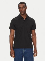 Calvin Klein Jeans Polo LV040HM281 Czarny Regular Fit. Czarne koszulki polo Calvin Klein Jeans, m, bez wzorów, z jeansu, bez kołnierzyka, bez ramiączek. Za 169.99 zł.