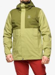 Kurtka membranowa męska Haglofs Koyal Proof Jacket. Zielone kurtki Haglöfs, m, bez wzorów, z materiału, bez kaptura. Za 756.95 zł.