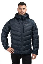 Kurtka trekkingowa puchowa męska Glaceon Pro. Brązowe kurtki RAB, na zimę, l, bez wzorów, z poliamidu, z kapturem. Za 1,259.99 zł.