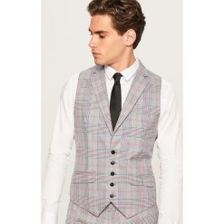 Kamizelka garniturowa w kratę - Jasny szar. Garnitury marki Reserved. Za 159.99 zł.