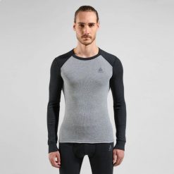 Komplet bielizny termoaktywnej męskiej Odlo ACTIVE WARM ECO Special. Szare bielizna termoaktywna ODLO, m, bez wzorów, z materiału, bez ramiączek, narciarskie. Za 479.99 zł.