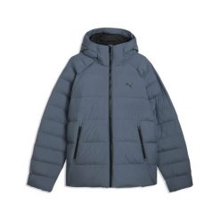 Męska kurtka z kapturem Mono PUMA. Niebieskie kurtki Puma, m, bez wzorów, z materiału, z kapturem. Za 649.00 zł.