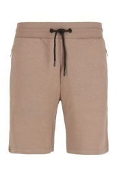 Szorty dresowe M-EDI. Brązowe krótkie spodenki sportowe Volcano, m, bez wzorów, z bawełny. Za 119.99 zł.