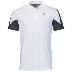 Koszulka polo męska CLUB 22 Tech. Białe koszulki polo Head, m, bez wzorów, z materiału, bez kołnierzyka, bez ramiączek, tenisowe. Za 159.99 zł.