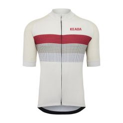 Weave Two - Męska koszulka z krótkim rękawem. Białe odzież kompresyjna KEADA SPORTS, m, bez wzorów, z jersey, na fitness i siłownię. Za 332.00 zł.