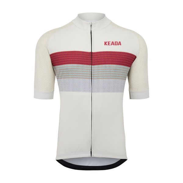 Weave Two - Męska koszulka z krótkim rękawem. Białe odzież kompresyjna KEADA SPORTS, m, bez wzorów, z jersey, na fitness i siłownię. Za 332.00 zł.