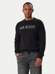 Guess Sweter M6RR19 Z4451 Czarny Regular Fit. Czarne swetry rozpinane Guess, m, z aplikacjami, z bawełny, bez kołnierzyka, bez ramiączek. Za 399.99 zł.