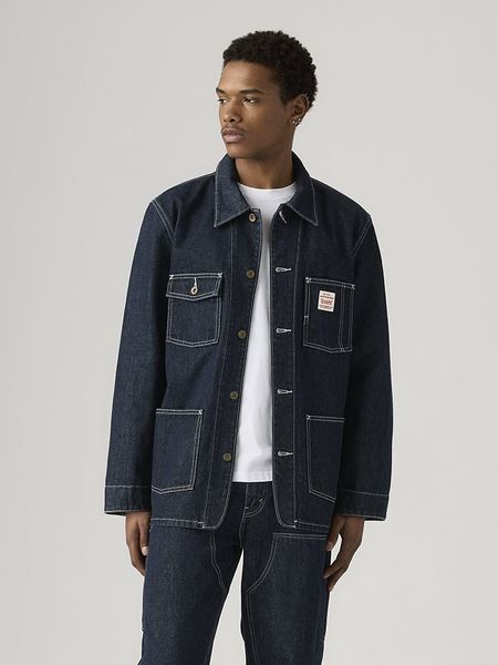 Levi's Kurtka dżinsowa w kolorze granatowym rozmiar: L. Niebieskie kurtki Levi's®, l, bez wzorów, z bawełny, bez kaptura. Za 237.16 zł.