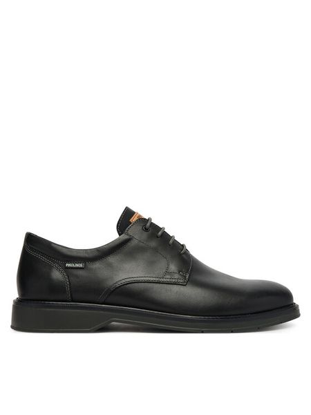 Pikolinos Półbuty Carlet M6W-4311 Czarny. Czarne eleganckie półbuty Pikolinos, bez wzorów, ze skóry, bez obcasa, bez zapięcia. Za 409.99 zł.
