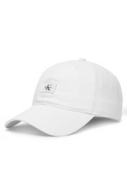 Calvin Klein Czapka z daszkiem Monologo Woven Patch Bb Cap LV04D5077G Biały. Białe czapki z daszkiem CALVIN KLEIN, bez wzorów, z bawełny. Za 169.99 zł.