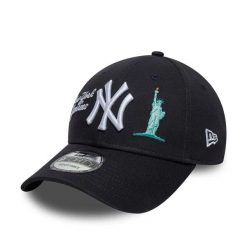 Czapka baseballowa New York Yankees New Era 9Forty City Icon. Niebieskie czapki z daszkiem New Era, bez wzorów. Za 220.00 zł.