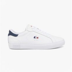 Tenisówki Lacoste Model Powercourt Kolor Biały. Białe trampki LACOSTE, bez wzorów, bez zapięcia. Za 429.00 zł.