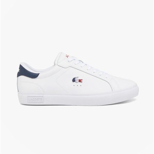 Tenisówki Lacoste Model Powercourt Kolor Biały. Białe trampki LACOSTE, bez wzorów, bez zapięcia. Za 429.00 zł.