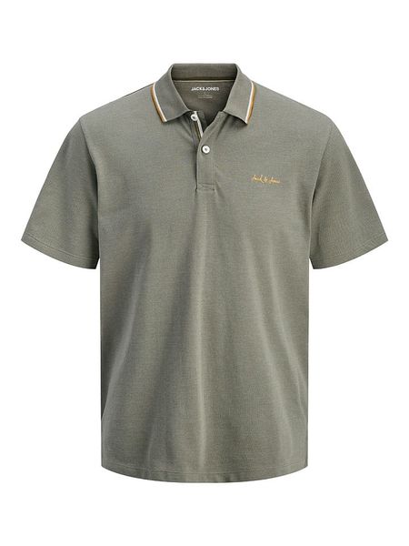 Jack & Jones Koszulka polo "Blaze" w kolorze khaki rozmiar: S. Brązowe koszulki polo Jack & Jones, s, bez wzorów, bez kołnierzyka, bez ramiączek. Za 75.69 zł.